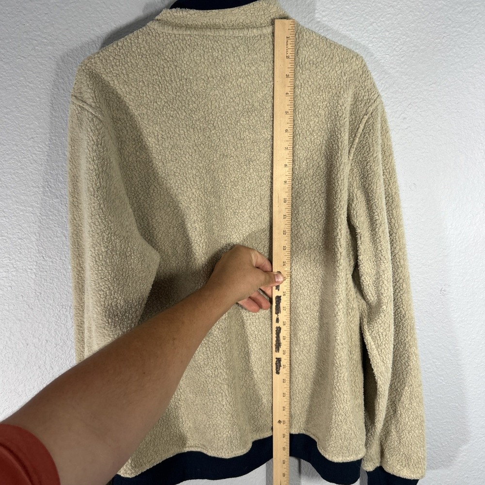 Patagonia Shearling Button Pullover Mens M Natural Fleece Sweater 26140 2022 - Picture 8 of 11